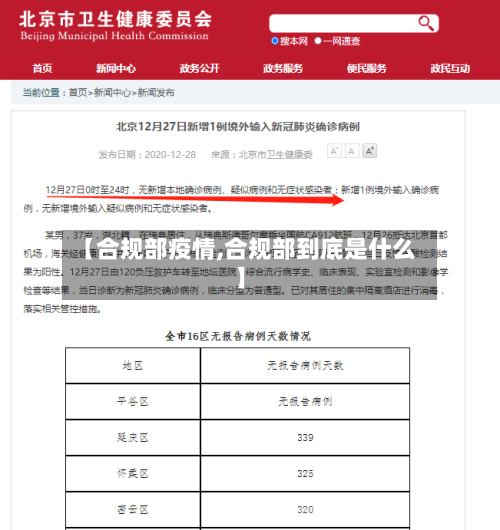 【合规部疫情,合规部到底是什么】-第2张图片