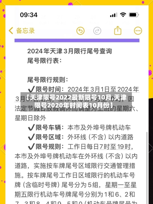 【天津限号2022最新限号10月,天津限号2020年时间表10月份】-第3张图片