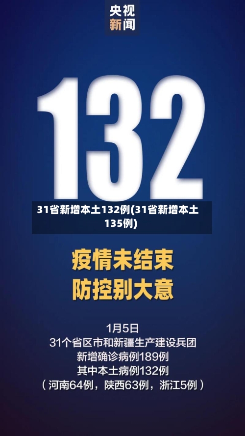 31省新增本土132例(31省新增本土135例)