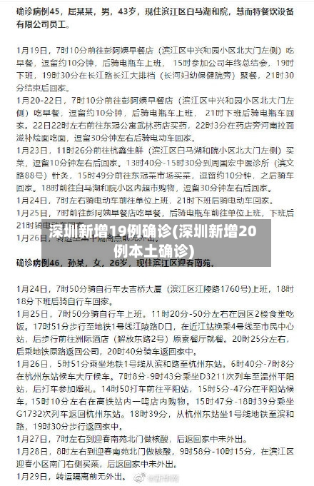 深圳新增19例确诊(深圳新增20例本土确诊)-第3张图片