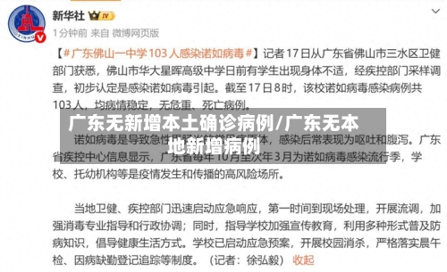 广东无新增本土确诊病例/广东无本地新增病例-第2张图片