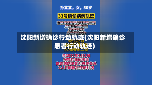 沈阳新增确诊行动轨迹(沈阳新增确诊患者行动轨迹)-第2张图片