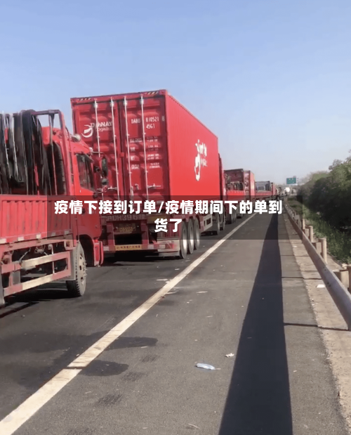 疫情下接到订单/疫情期间下的单到货了-第2张图片