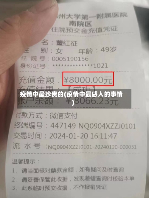 疫情中最珍贵的(疫情中最感人的事情)-第2张图片