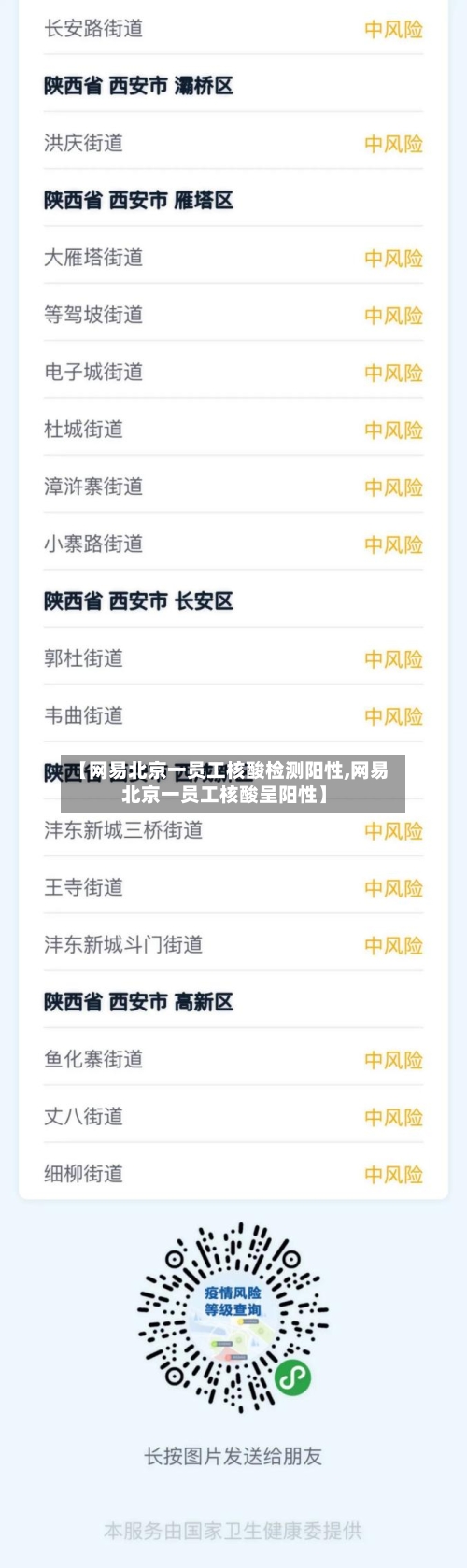 【网易北京一员工核酸检测阳性,网易北京一员工核酸呈阳性】-第2张图片
