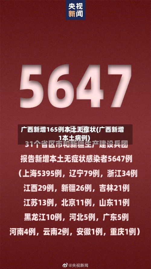 广西新增165例本土无症状(广西新增1本土病例)-第3张图片