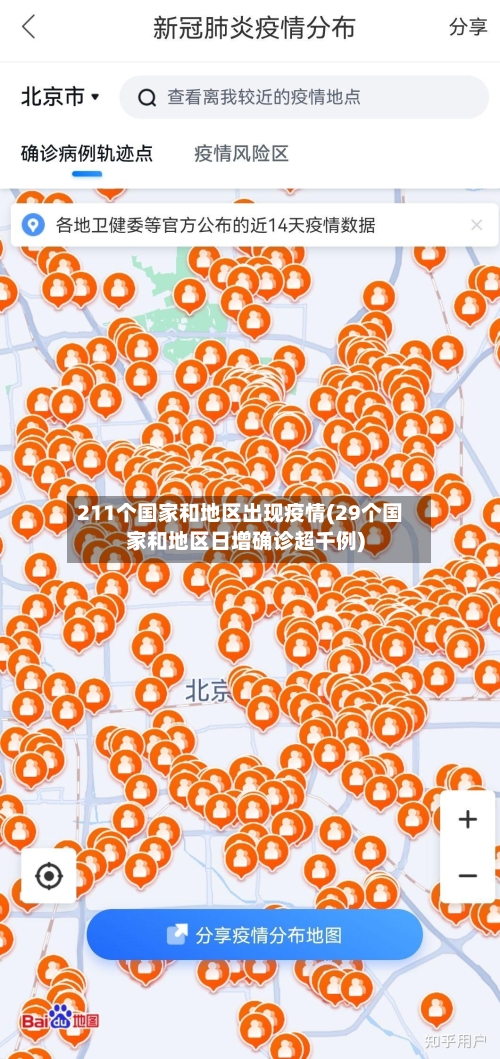211个国家和地区出现疫情(29个国家和地区日增确诊超千例)-第2张图片