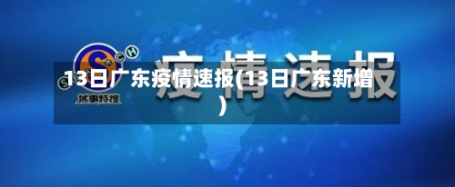 13日广东疫情速报(13日广东新增)