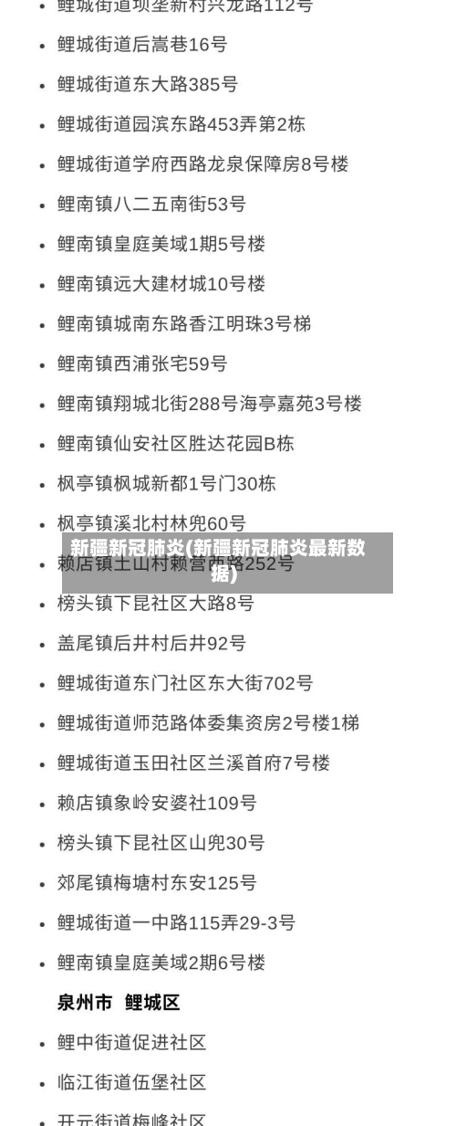 新疆新冠肺炎(新疆新冠肺炎最新数据)