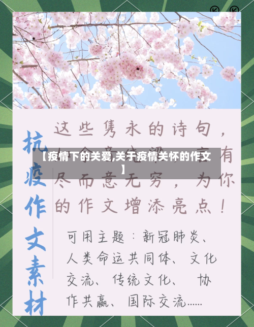【疫情下的关爱,关于疫情关怀的作文】