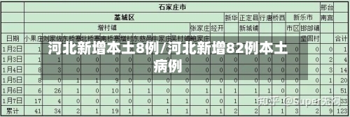 河北新增本土8例/河北新增82例本土病例