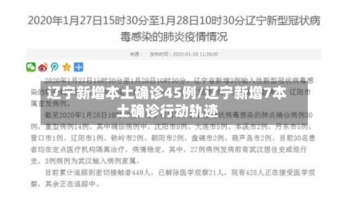 辽宁新增本土确诊45例/辽宁新增7本土确诊行动轨迹