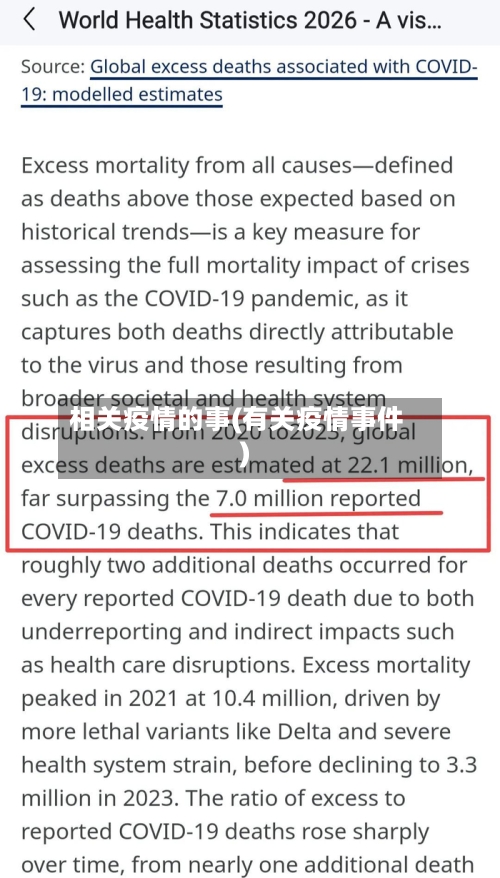 相关疫情的事(有关疫情事件)