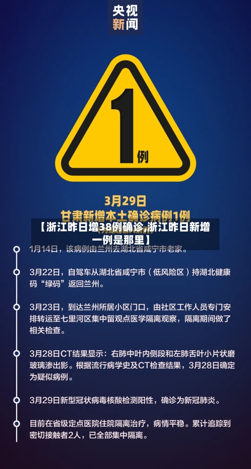 【浙江昨日增38例确诊,浙江昨日新增一例是那里】