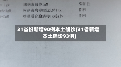 31省份新增90例本土确诊(31省新增本土确诊93例)-第3张图片
