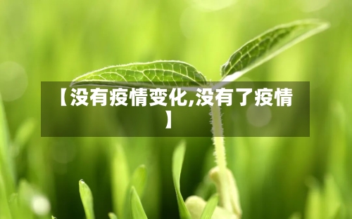 【没有疫情变化,没有了疫情】-第3张图片